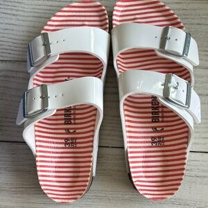 Birkenstock White Sandals with Adjustable Straps